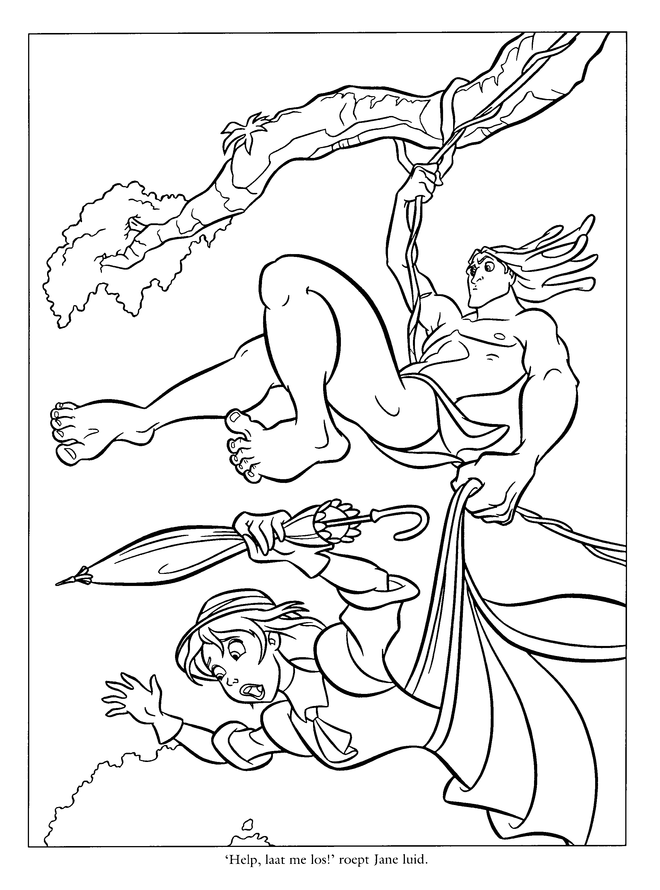 Tarzan kolorowanki